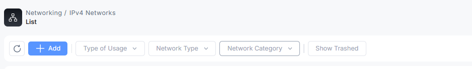 Filter Network List