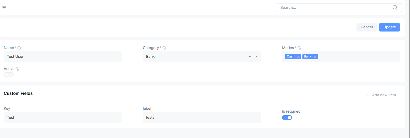 Add payment method