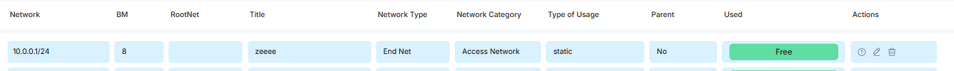 Action buttons against NAS